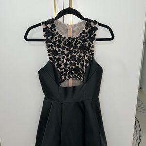 Angel Sanchez Sheer Midi Gown